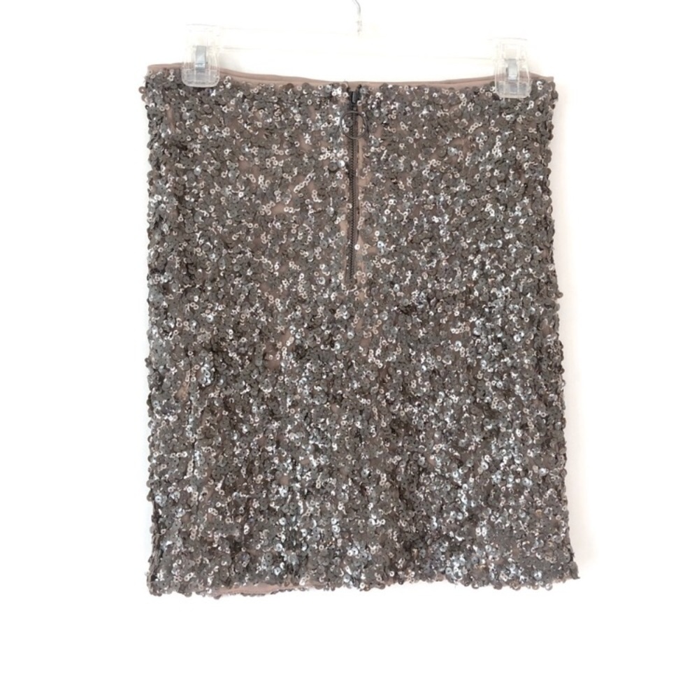 Free People Zip front gold sequin mini skirt XS - Picture 8 of 10
